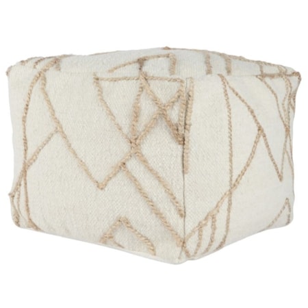 SINTRA IVORY/NATURAL POUF