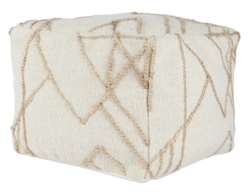 SINTRA IVORY/NATURAL POUF