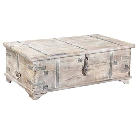 ALTA TRUNK COFFEE TABLE BLEACHED WHITE