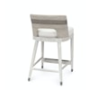 Palecek Kirk Nix Fritz Collection Fritz Rope 24" Counter Stool, Fog White