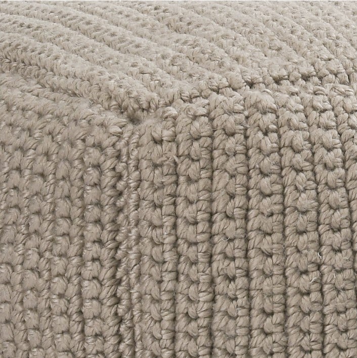 Classic Home Floor Cushions PERFORMANCE PRISM NATURAL POUF