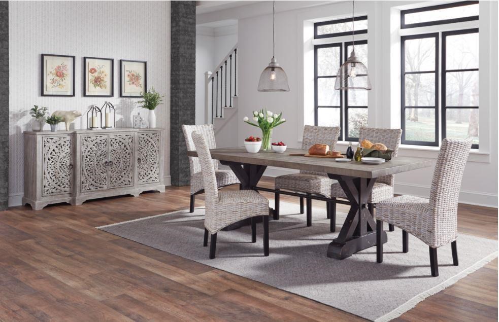 Classic Home Harmony Harmony Solid Wood Breakfront 4Dr Cabinet - 