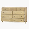 Oliver Home Furnishings Dressers Nine Drawer Dresser in Rabbit