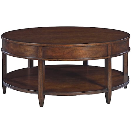 TRADITIONAL ROUND COFFEE TABLE- COUNTRY