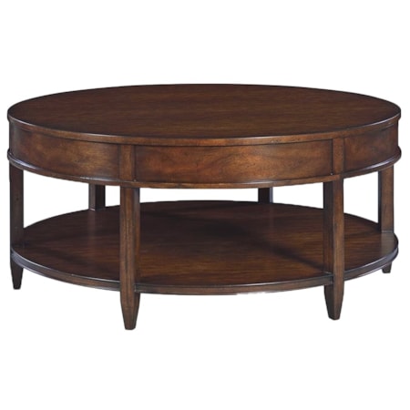 TRADITIONAL ROUND COFFEE TABLE- COUNTRY