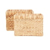 Ibolili Baskets and Sets WOVEN WATER HYACINTH BASKET, RECT- S/2