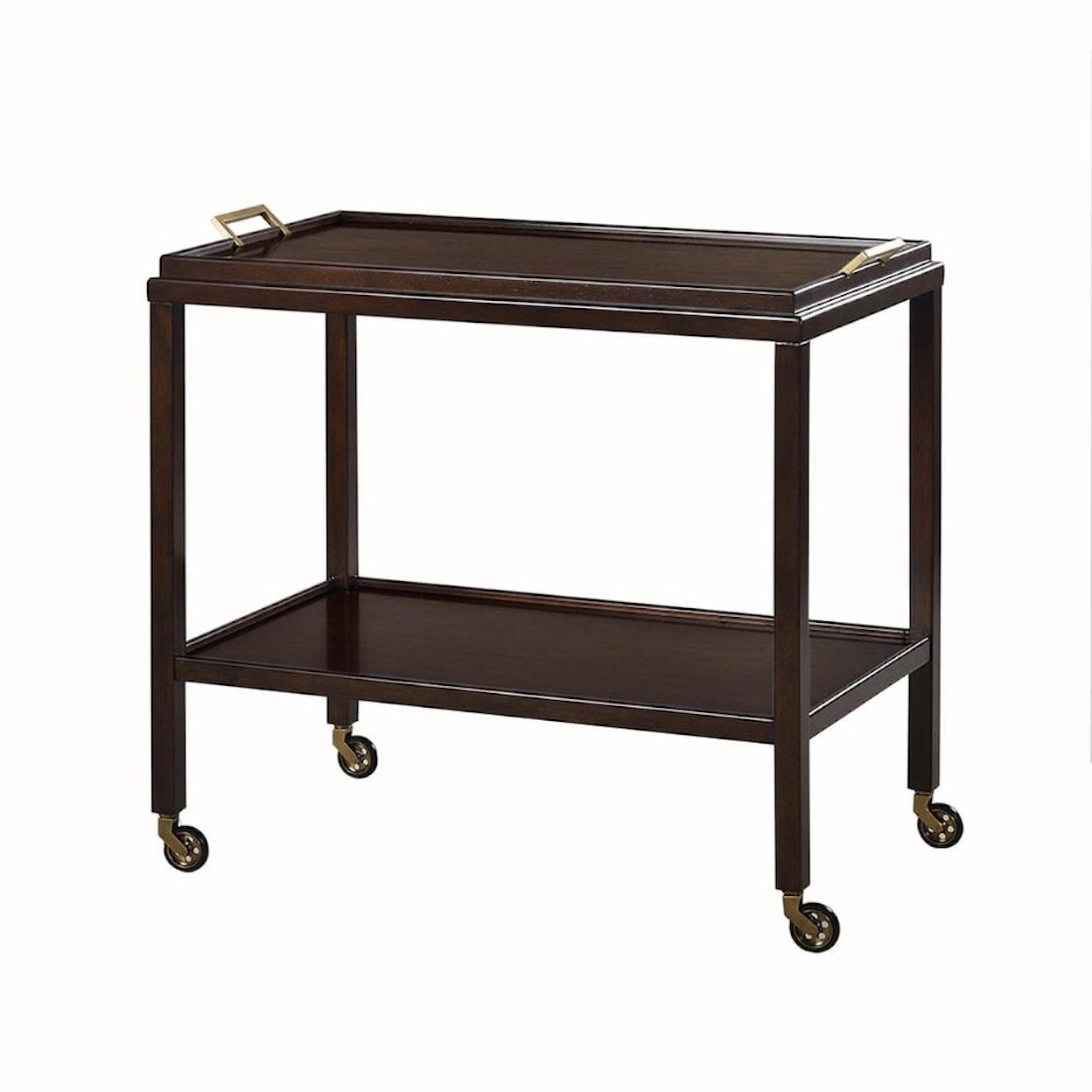 Oliver Home Furnishings Serving Carts SERVING CART- CHOCOLATE