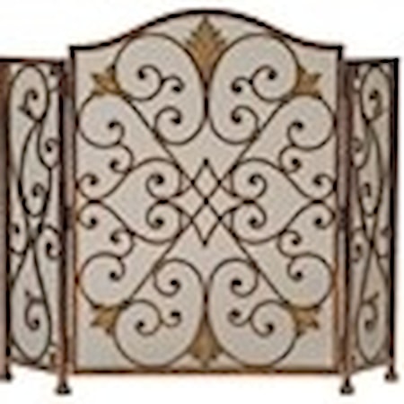 Rockefeller 3-Panel Fireplace Screen