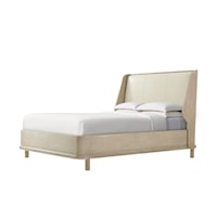 Repose Wooden With Upholstered Headboard US Queen Bed