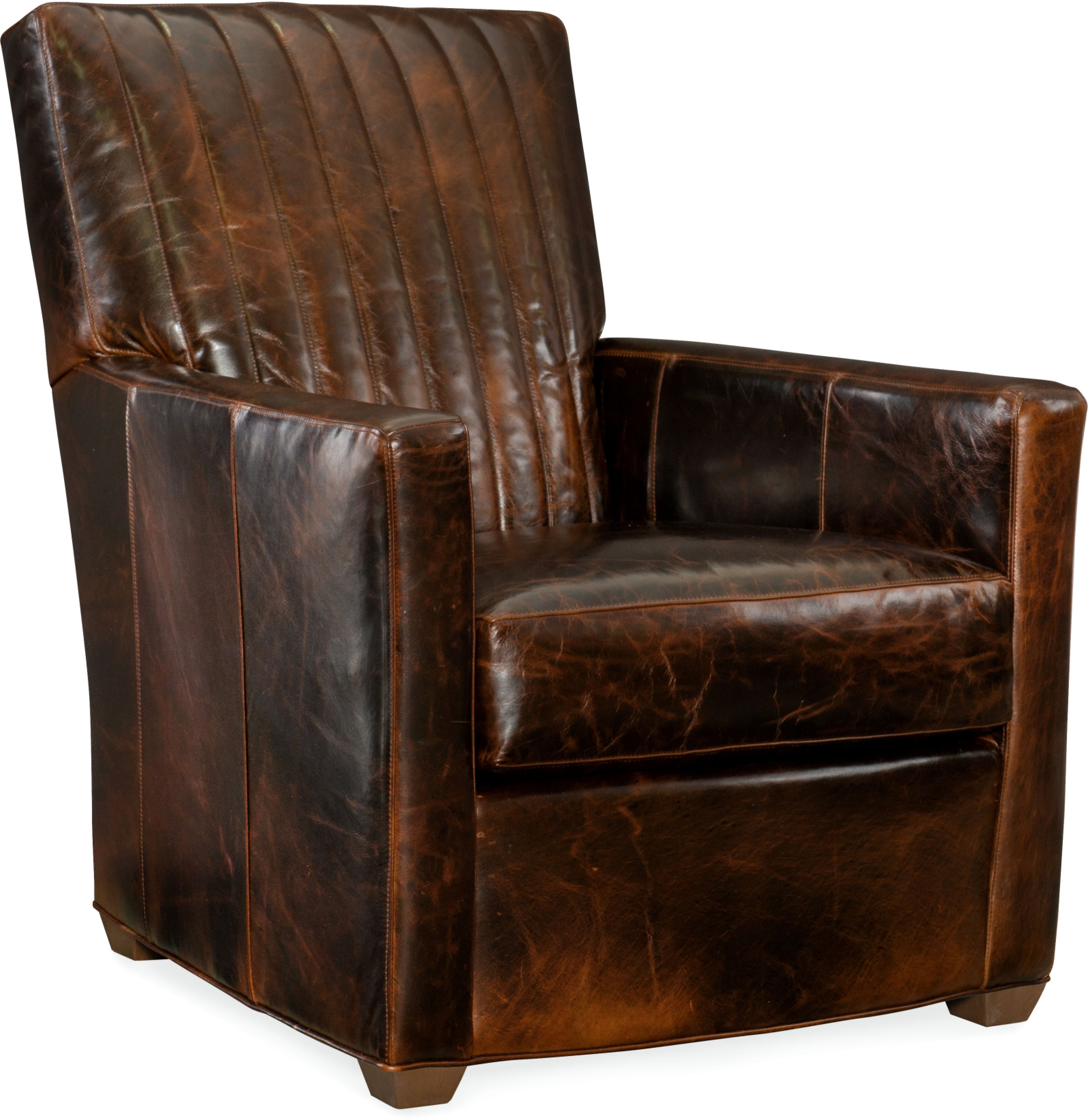Malcolm Leather Swivel Chair