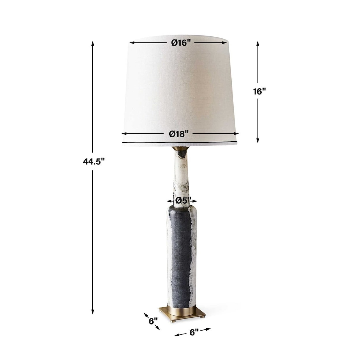 Uttermost Table Lamps STATUESQUE TABLE LAMP - PANDA MARBLE