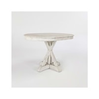 MAXWELL 47" OVAL DINING TABLE SUNBLEACHED IVORY
