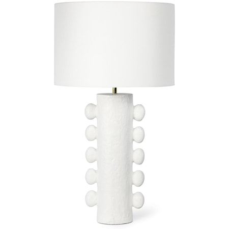 Sanya Metal Table Lamp - White