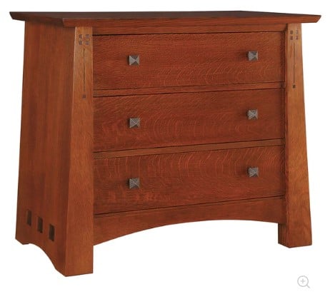 HIGHLANDS THREE-DRAWER NIGHTSTAND