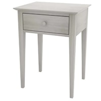 GABLE ROAD ONE-DRAWER NIGHTSTAND - MIST