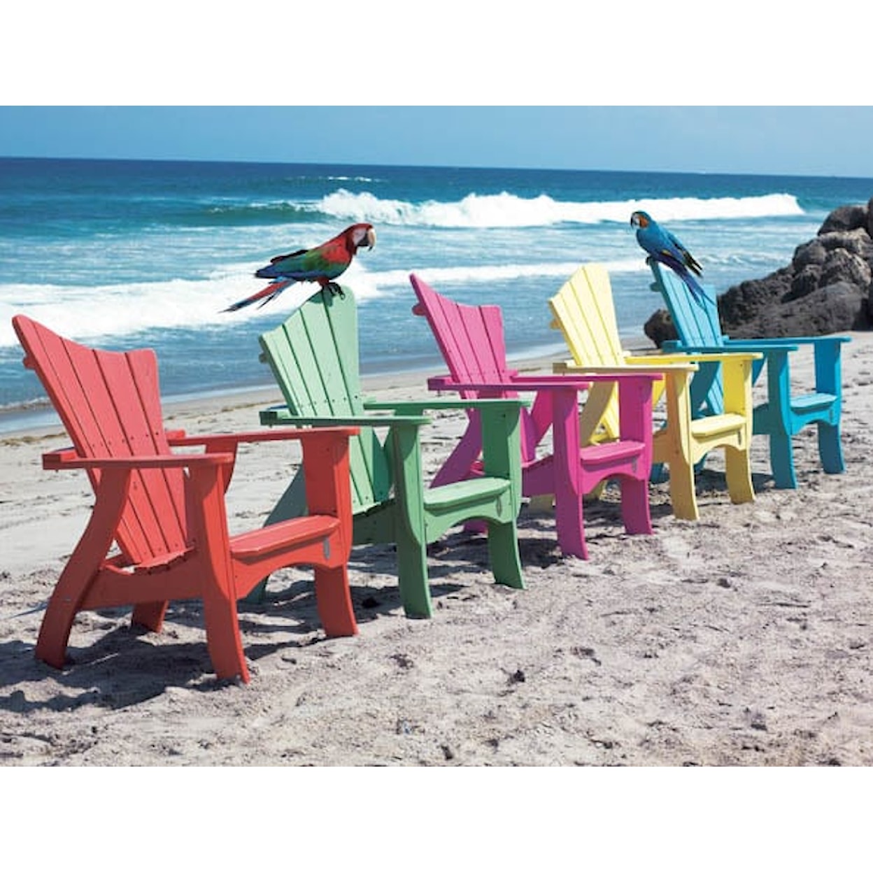 Uwharrie Chair The Wave Collection WAVE CHAIR IN B.T. AQUA- LEFT