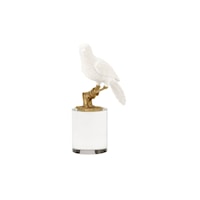 Parrot On Crystal - Round (Sm)