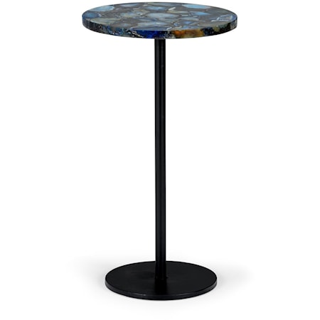 BLUE AGATE SIDE TABLE
