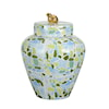 Chelsea House Elaine Burge Lumberton Jar With Lid - Blue/Green