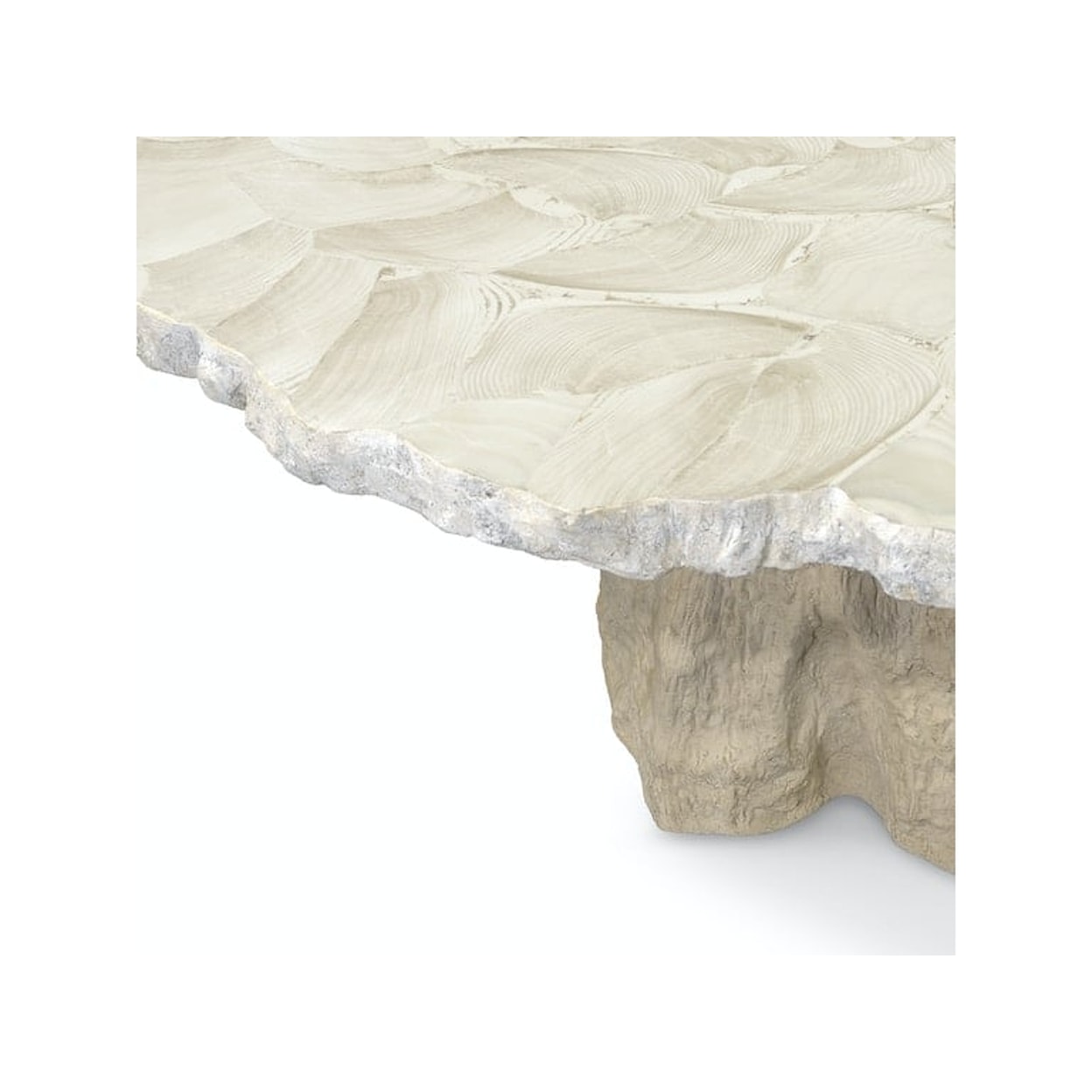 Palecek Camilla Camilla Fossilized Clam Round Dining Table