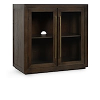 Bradley Oak Wood 2Dr Cabinet in Cocoa Brown