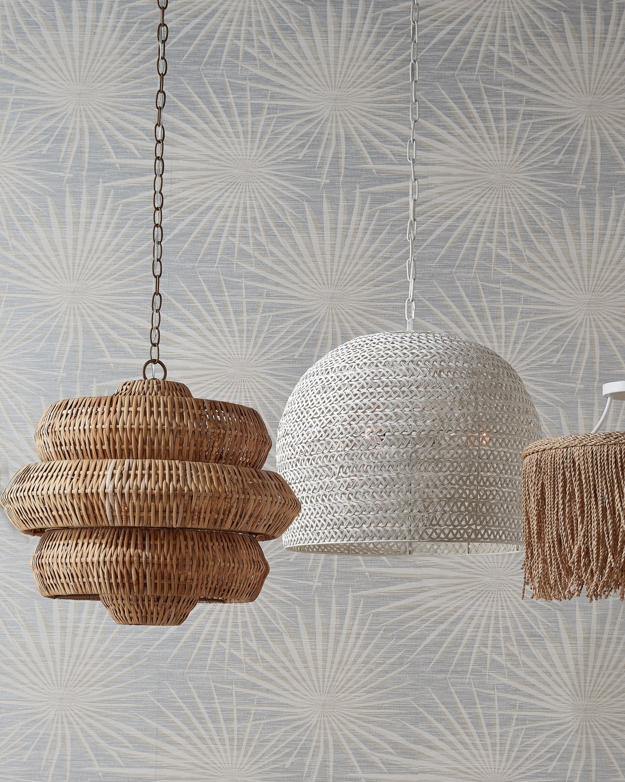 Currey & Co Lighting Chandeliers ANTIBES SM NATURAL CHANDELIER