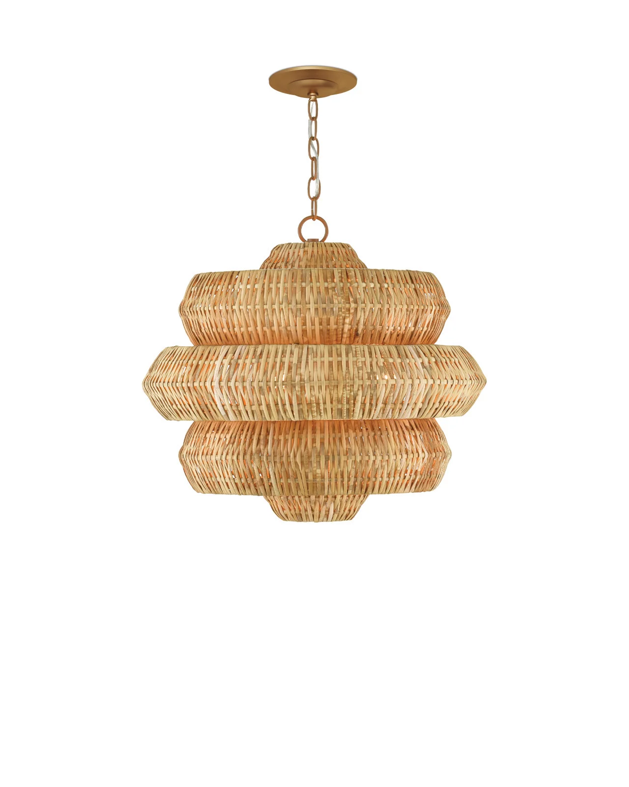 Currey & Co Lighting Chandeliers ANTIBES SM NATURAL CHANDELIER