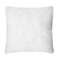 White discount furry pillow