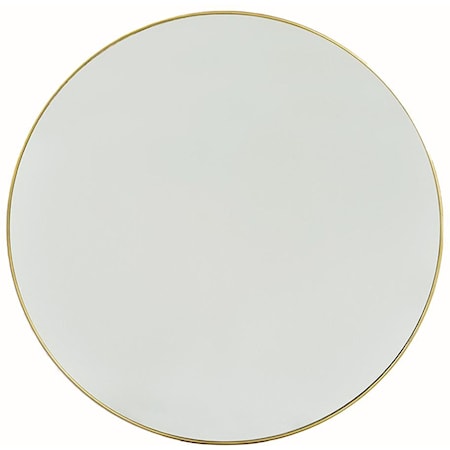 Round Mirror with French Cleat Mount