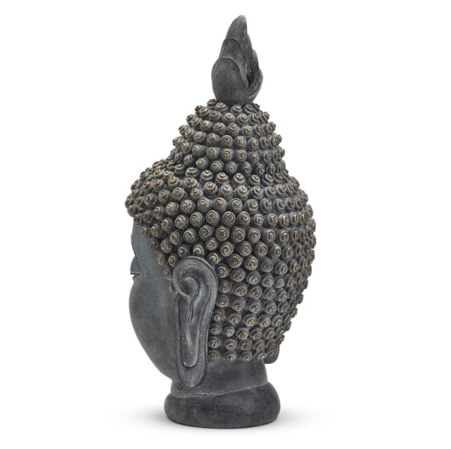 Two's Company Natural Living Meditating Buddha Head Statue