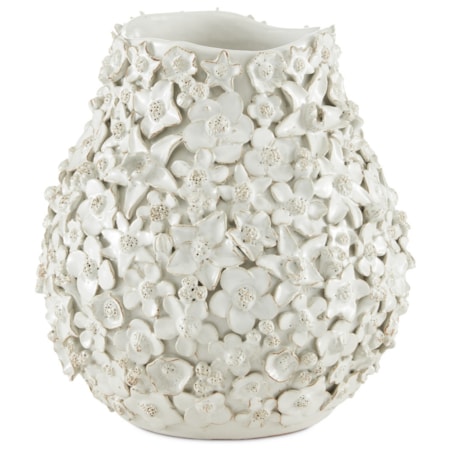 Jessamine White Vase
