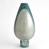 Global Views Accents Two Tone Pod Vase-Azure-Tall