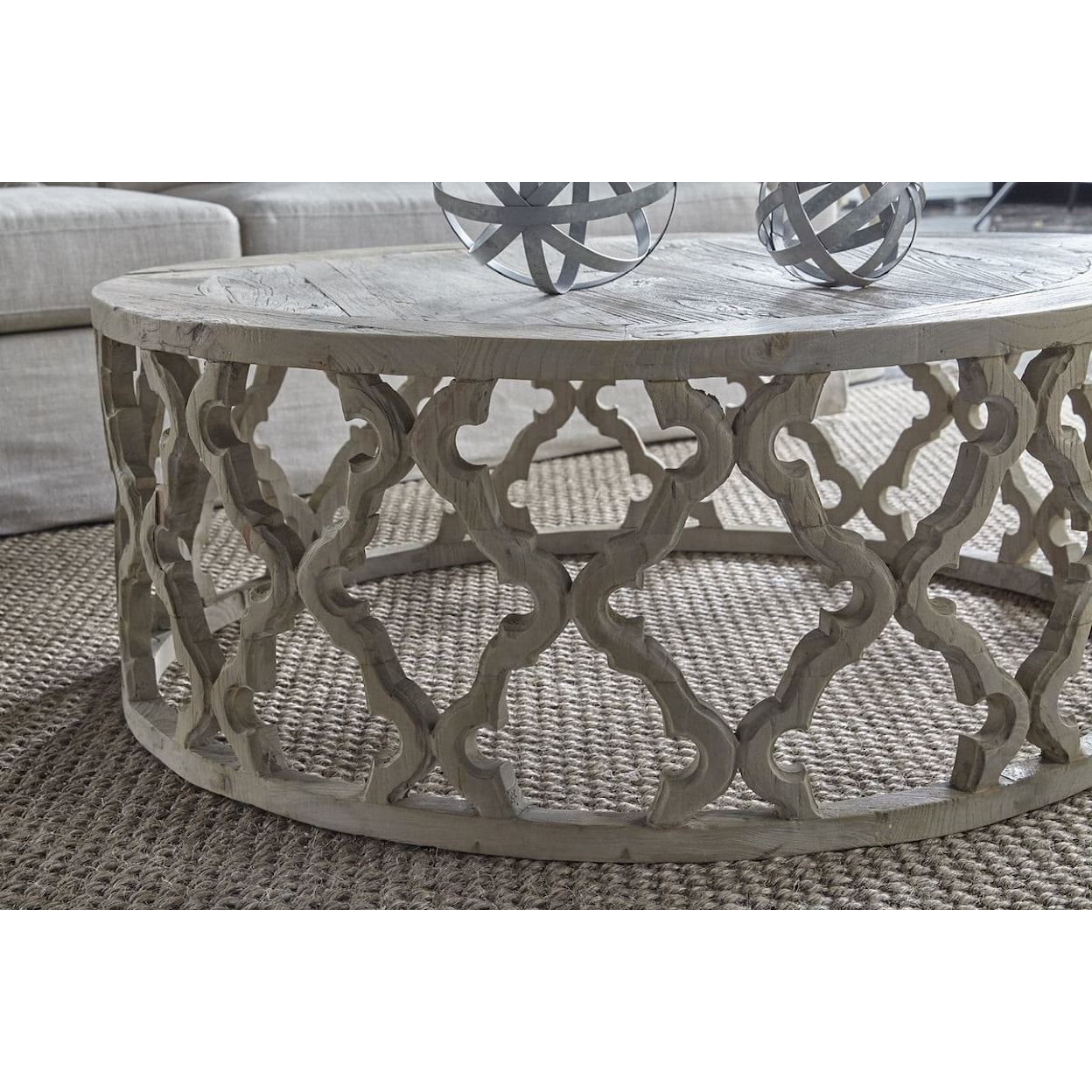 Essentials for Living Bella Antique Clover Large Coffee Table