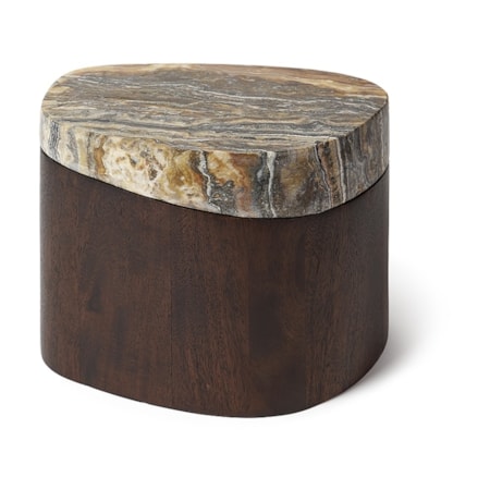 HUXLEY BOX, TALL, UMBER