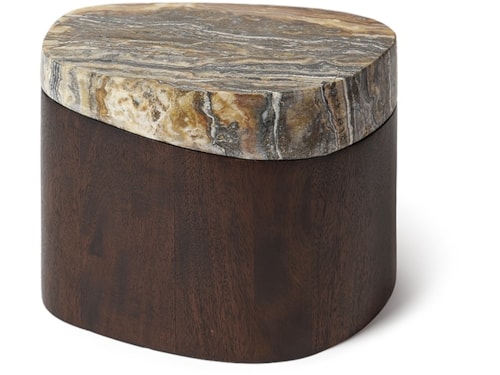 HUXLEY BOX, TALL, UMBER