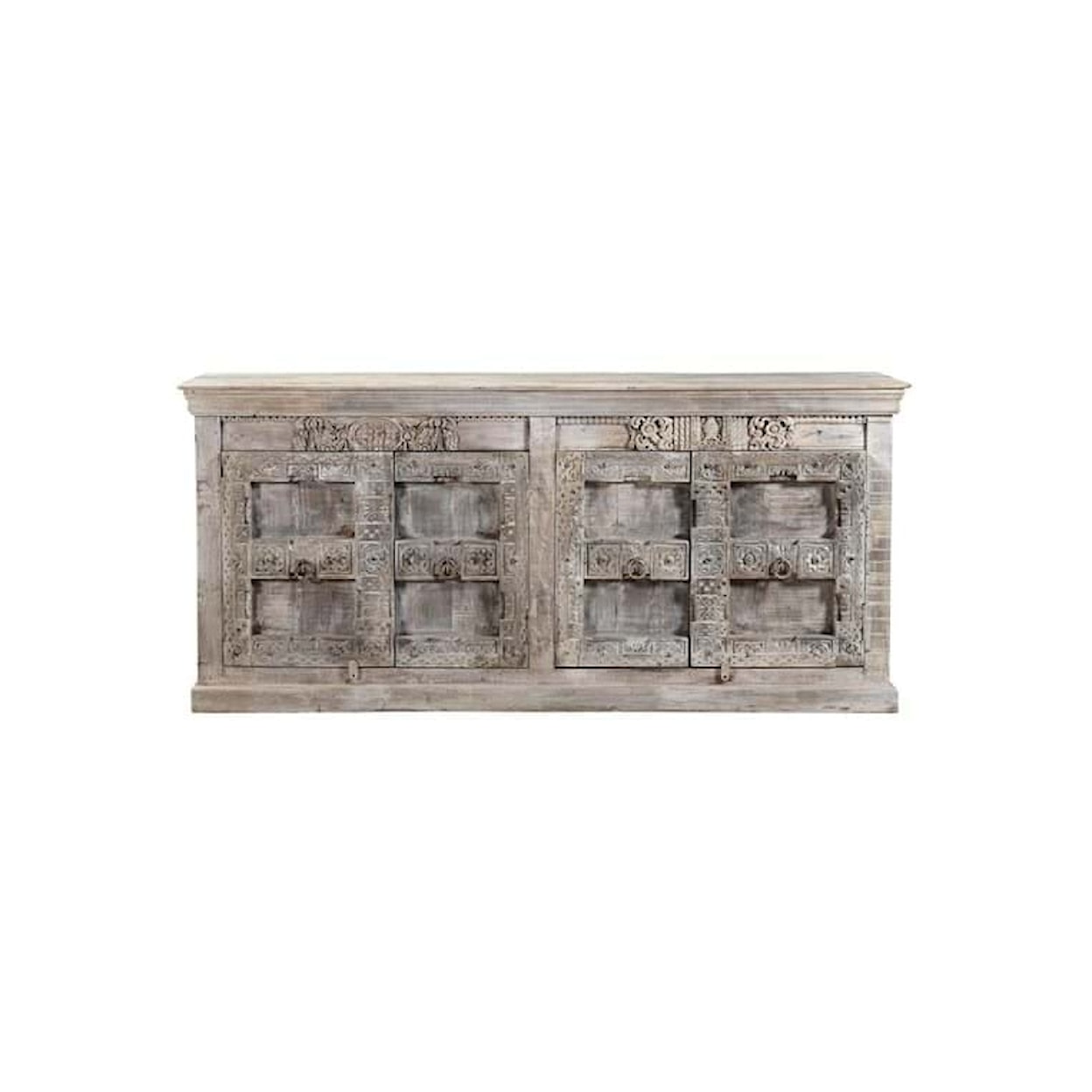 Classic Home Alta ALTA 4DR HEAVY DOOR SIDEBOARD BLEACHED WHITE
