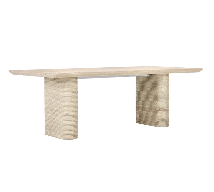 Classic Home Dining Tables Aiden 87" Outdoor Dining Table- Beige