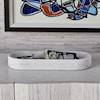 Uttermost Accessories BIG PILL BOWL/TRAY - WHITE MARBLE