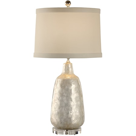 Shell Covered Urn Lamp