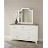 Vaughan Bassett Maple Road SCALLOPED MIRROR