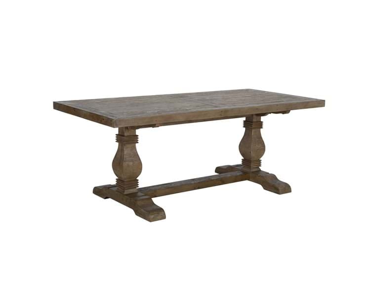 CALEB 78" DINING TABLE DISTRESSED BROWN