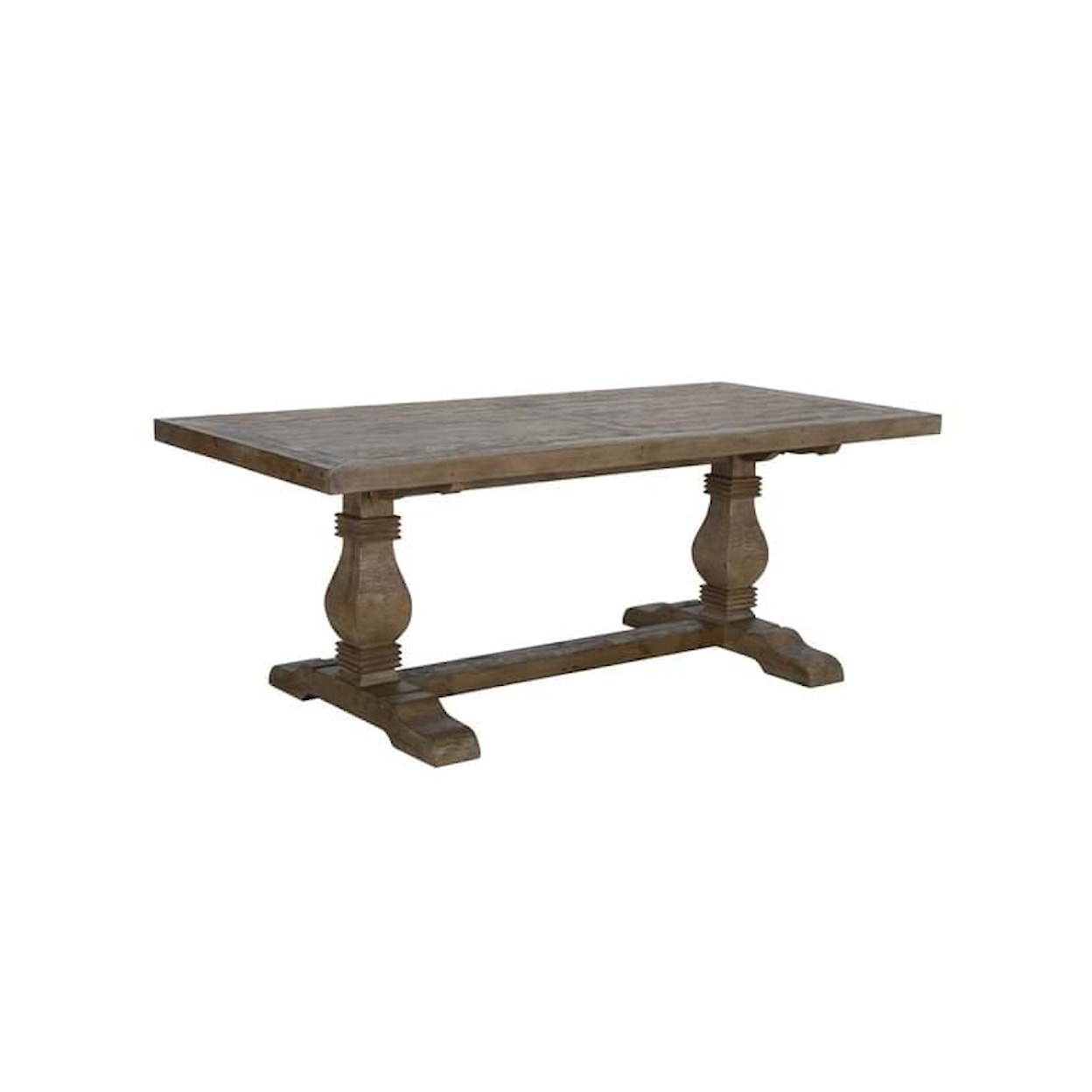 Classic Home Caleb CALEB 78" DINING TABLE DISTRESSED BROWN
