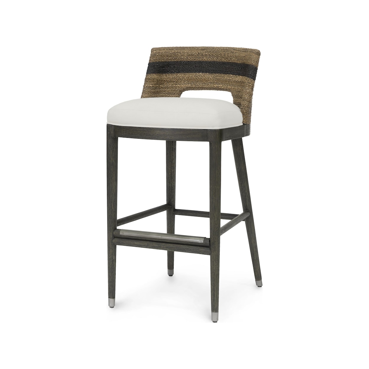 Palecek Kirk Nix Fritz Collection Fritz Rope 30" Barstool, Natural