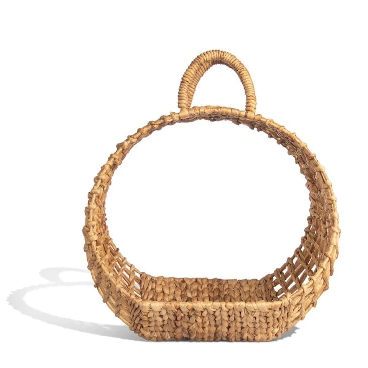 Ibolili Baskets and Sets WOVEN WATER HYACINTH CARRIER BASKET