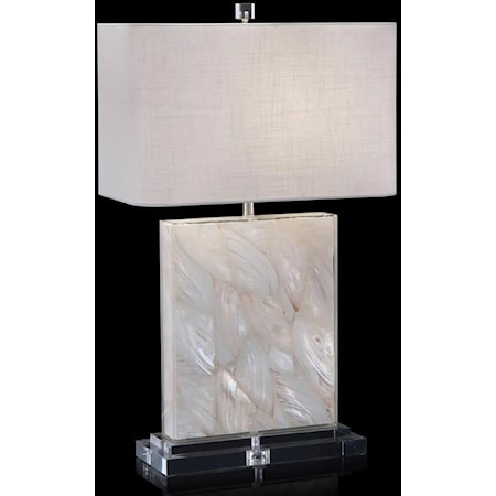 MOTHER OF PEARL TABLE LAMP