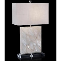MOTHER OF PEARL TABLE LAMP