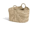 Ibolili Baskets and Sets BRAIDED WATER HYACINTH BASKET, OVAL