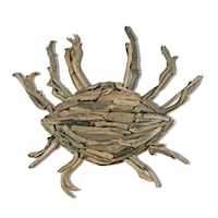 Driftwood Crab Wall Art, Small