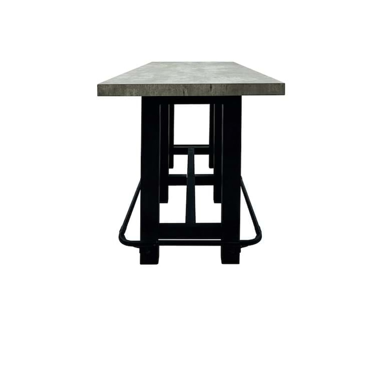 Classic Home Dining Tables Ojai 86" Counter Table- Antique Gray/Black
