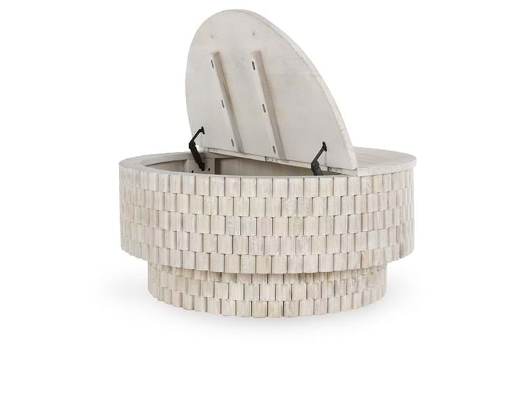 Classic Home Coffee Tables Norwood Mango Wood 40" Round Coffee Table